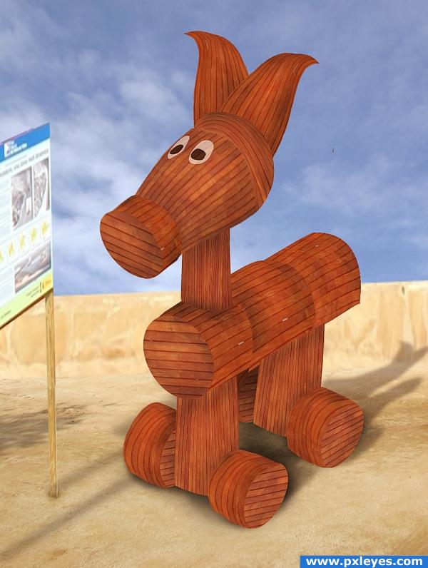 Creation of Wooden Animal: Final Result